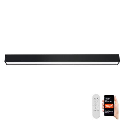 Immax NEO 07256L - LED prigušivo stropno svetlo NEO LITE LUNGO LED/38W/230V 3000-6000K Wi-Fi Tuya crna + daljinski upravljač