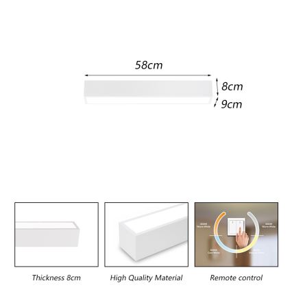 Immax NEO 07257L - LED prigušiva stropna svetiljka NEO LITE LUNGO LED/20W/230V 3000-6000K Wi-Fi Tuya bela + daljinski upravljač