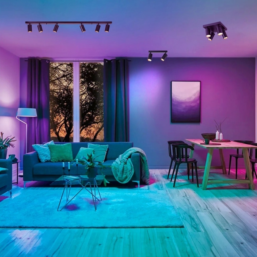 Immax NEO 07262W - LED RGB+CCT prigušiva ugradna spot svetiljka NEO LITE PUNTO 2xGU10/6W/230V Wi-Fi Tuya
