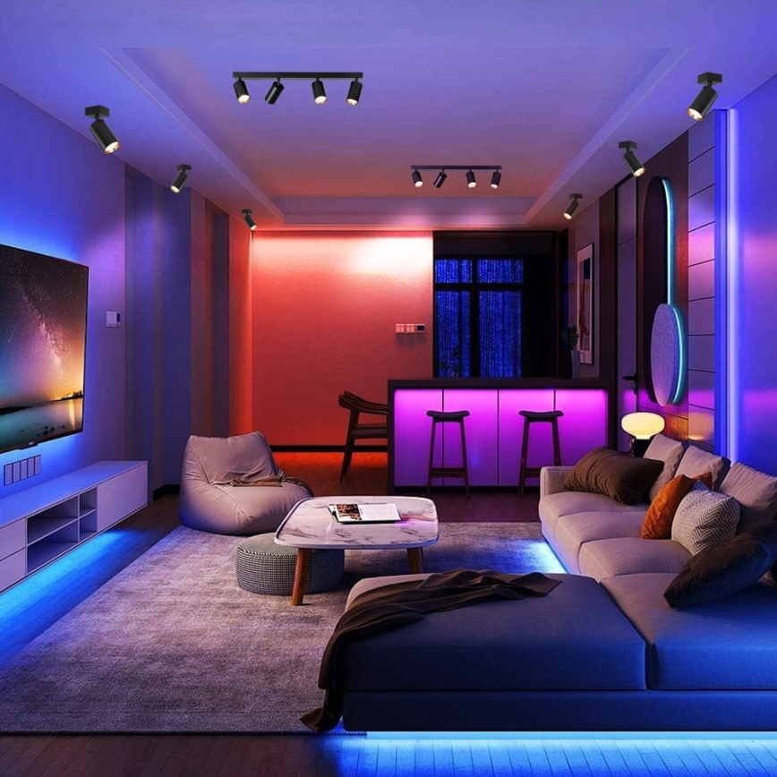 Immax NEO 07264W - LED RGB+CCT prigušiva tačkasta ugradna svetiljka NEO LITE PUNTO 4xGU10/6W/230V Wi-Fi Tuya