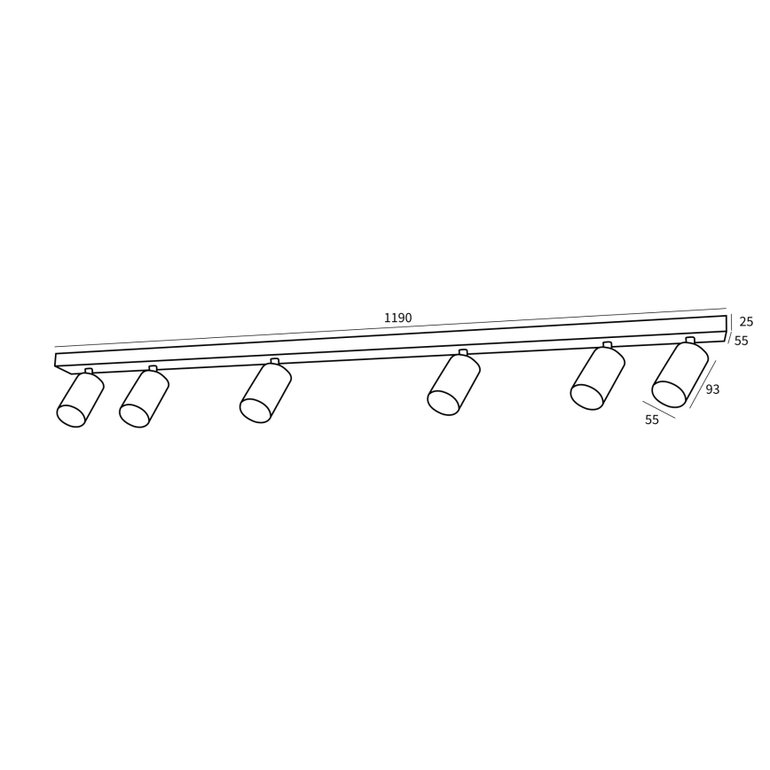 Immax NEO 07269Z - LED RGB+CCT prigušiva ugradna spot svetiljka NEO PUNTO 6xGU10/4,8W/230V Tuya