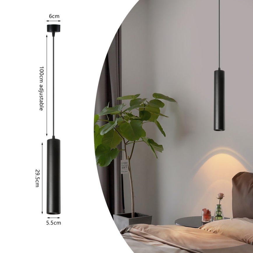 Immax NEO 07270W - LED RGB+CCT prigušiva viseća svetiljka na sajli NEO LITE PUNTO 1xGU10/6W/230V Wi-Fi Tuya