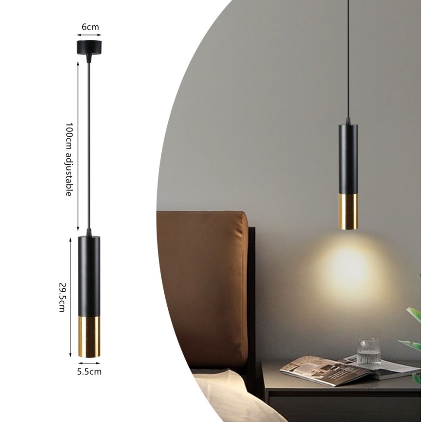 Immax NEO 07272W - LED RGB+CCT prigušiva luster na sajli NEO LITE PUNTO 1xGU10/6W/230V Tuya