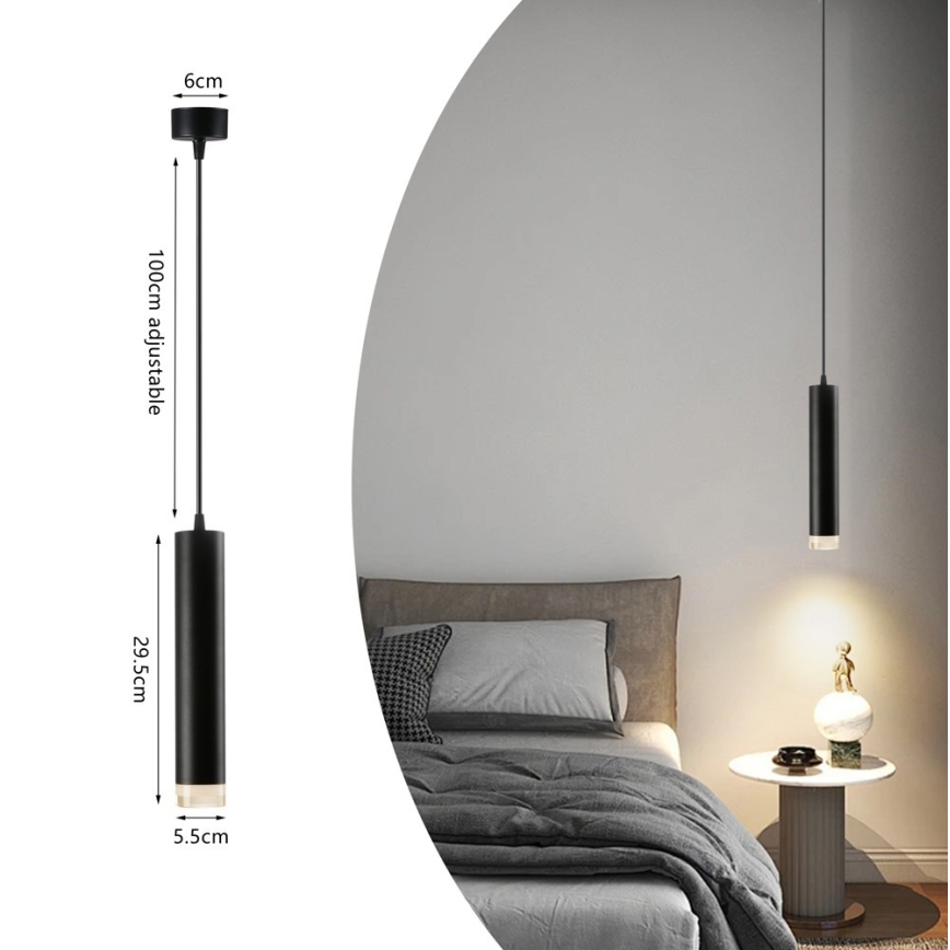 Immax NEO 07274W - LED RGB+CCT prigušiva luster na sajli NEO LITE PUNTO 1xGU10/6W/230V Wi-Fi Tuya