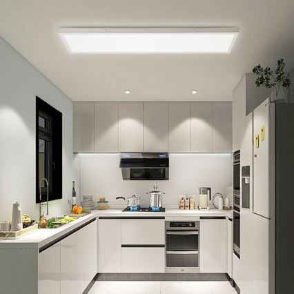 Immax NEO 07276L - LED prigušiva plafonska svetiljka za kupatilo NEO LITE FRAME LED/50W/230V IP44 Wi-Fi Tuya + daljinski upravljač bela