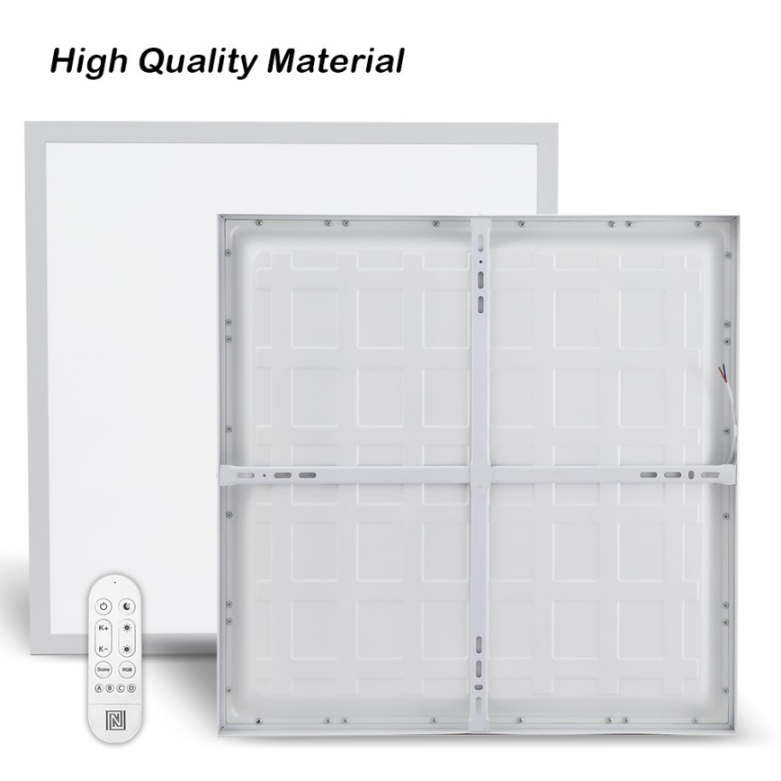 Immax NEO 07277L - LED prigušiva plafonska svetiljka za kupatilo NEO LITE FRAME LED/50W/230V IP44 Wi-Fi Tuya +daljinski upravljač bela