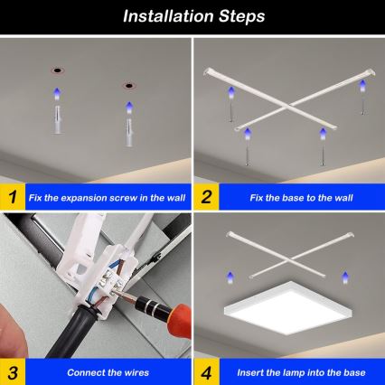Immax NEO 07277L - LED prigušiva plafonska svetiljka za kupatilo NEO LITE FRAME LED/50W/230V IP44 Wi-Fi Tuya +daljinski upravljač bela