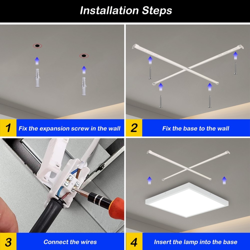 Immax NEO 07277L - LED prigušiva plafonska svetiljka za kupatilo NEO LITE FRAME LED/50W/230V IP44 Wi-Fi Tuya +daljinski upravljač bela