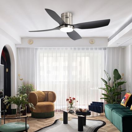 Immax NEO 07282L - LED+CCT prigušiva stropni ventilator PURE LED/24W/230V 3000/4000/6000K Wi-Fi Tuya pr. 132 cm + daljinski upravljač