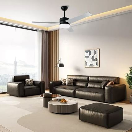 Immax NEO 07285L - LED+CCT plafonski ventilator VARIABLE, sa prigušiva, LED/24W/230V 3000/4000/6000K, Wi-Fi Tuya, prečnik 132 cm + daljinski upravljač