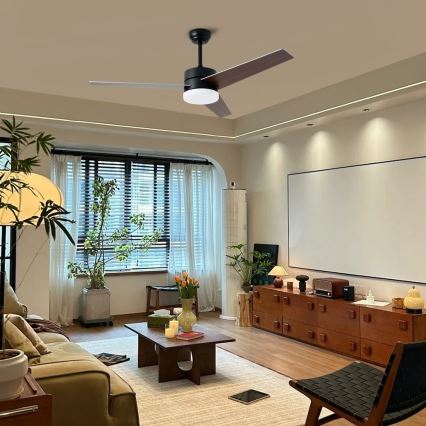 Immax NEO 07285L - LED+CCT plafonski ventilator VARIABLE, sa prigušiva, LED/24W/230V 3000/4000/6000K, Wi-Fi Tuya, prečnik 132 cm + daljinski upravljač