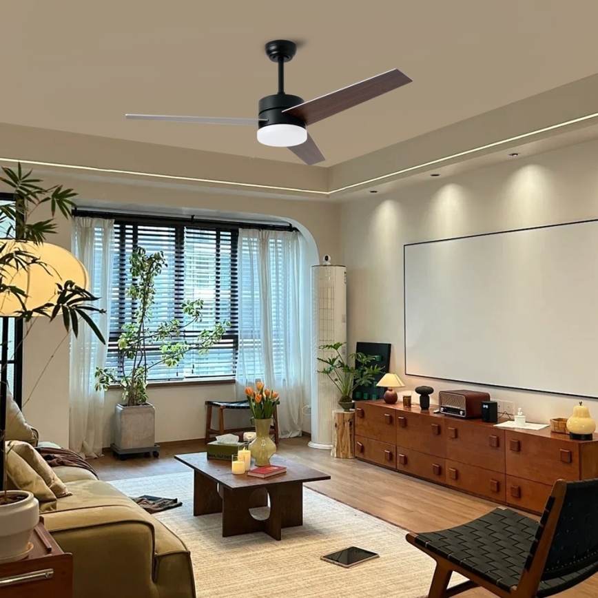 Immax NEO 07285L - LED+CCT plafonski ventilator VARIABLE, sa prigušiva, LED/24W/230V 3000/4000/6000K, Wi-Fi Tuya, prečnik 132 cm + daljinski upravljač