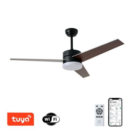 Immax NEO 07285L - LED+CCT plafonski ventilator VARIABLE, sa prigušiva, LED/24W/230V 3000/4000/6000K, Wi-Fi Tuya, prečnik 132 cm + daljinski upravljač