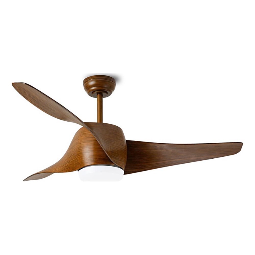 Immax NEO 07286L - LED stropni ventilator WAVE LED/18W/230V Wi-Fi Tuya braon prečnik 132 cm + daljinski upravljač