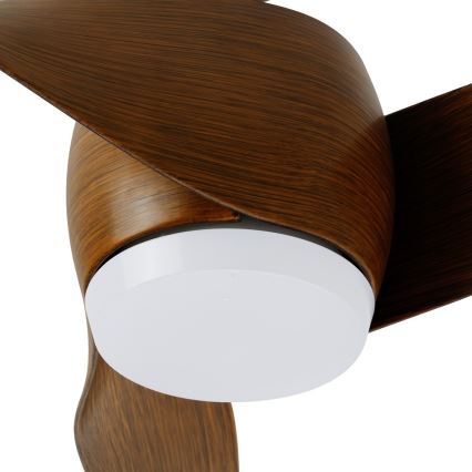 Immax NEO 07286L - LED stropni ventilator WAVE LED/18W/230V Wi-Fi Tuya braon prečnik 132 cm + daljinski upravljač