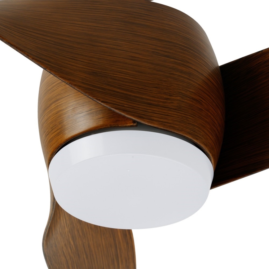Immax NEO 07286L - LED stropni ventilator WAVE LED/18W/230V Wi-Fi Tuya braon prečnik 132 cm + daljinski upravljač