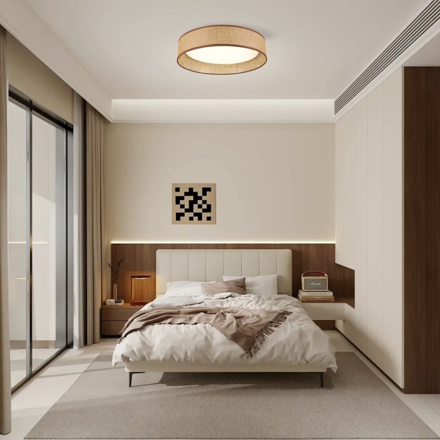 Immax NEO 07288L - LED+CCT prigušiva stropna svetiljka LONA LED/36W/230V 3000-6000K Wi-Fi Tuya prečnik 45,5 cm + daljinski upravljač