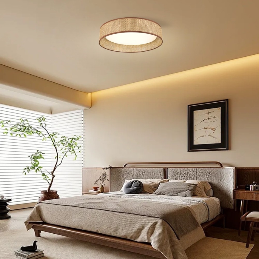 Immax NEO 07288L - LED+CCT prigušiva stropna svetiljka LONA LED/36W/230V 3000-6000K Wi-Fi Tuya prečnik 45,5 cm + daljinski upravljač
