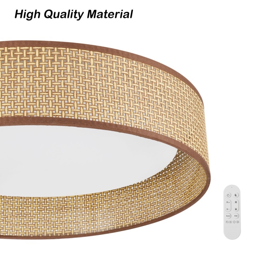 Immax NEO 07288L - LED+CCT prigušiva stropna svetiljka LONA LED/36W/230V 3000-6000K Wi-Fi Tuya prečnik 45,5 cm + daljinski upravljač