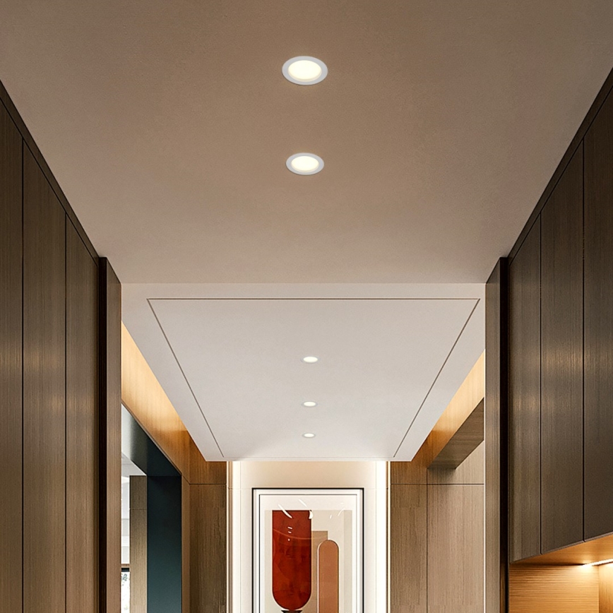 Immax NEO 07294L - LED prigušiva ugradna plafonska svetiljka DOWN LED/12W/230V Wi-Fi Tuya prečnik 12 cm bela