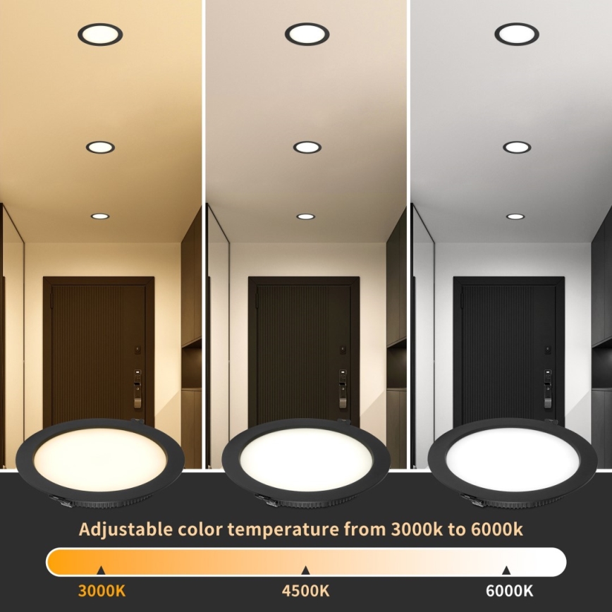 Immax NEO 07294L - LED prigušiva ugradna plafonska lampa DOWN LED/36W/230V Wi-Fi, Tuya  Tuya  prečnik 23 cm, bela