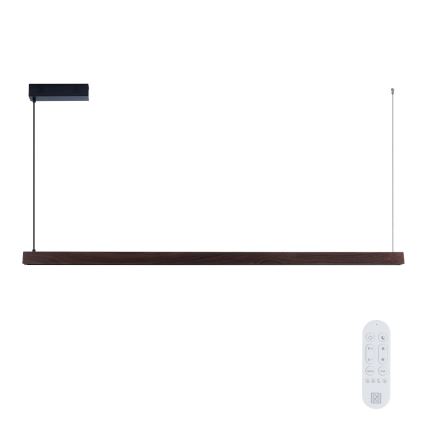 Immax NEO 07302L - LED prigušiva luster na sajli MADEIRA LED/44W/230V Wi-Fi Tuya 202 cm orah + daljinski upravljač