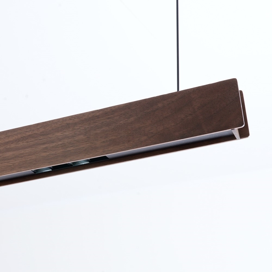 Immax NEO 07302L - LED prigušiva luster na sajli MADEIRA LED/44W/230V Wi-Fi Tuya 202 cm orah + daljinski upravljač