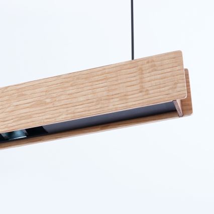 Immax NEO 07303L - LED prigušiva luster na sajli MADEIRA LED/26W/230V Wi-Fi Tuya 122 cm hrast + daljinsko upravljanje