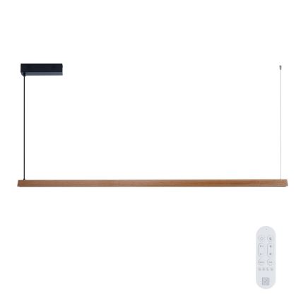 Immax NEO 07305L - LED prigušiva luster na sajli MADEIRA LED/44W/230V Wi-Fi Tuya 202 cm hrast + daljinski upravljač