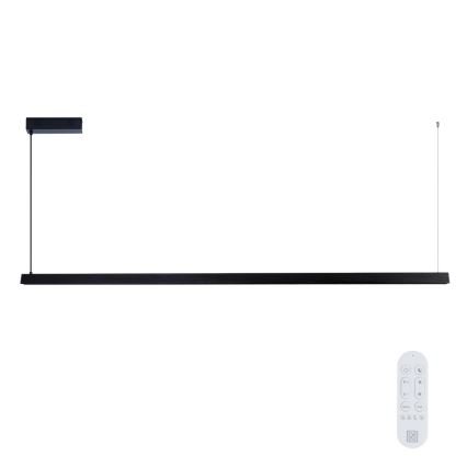 Immax NEO 07308L - LED prigušiva luster na sajli MADEIRA LED/44W/230V Wi-Fi Tuya 202 cm crna + daljinski upravljač