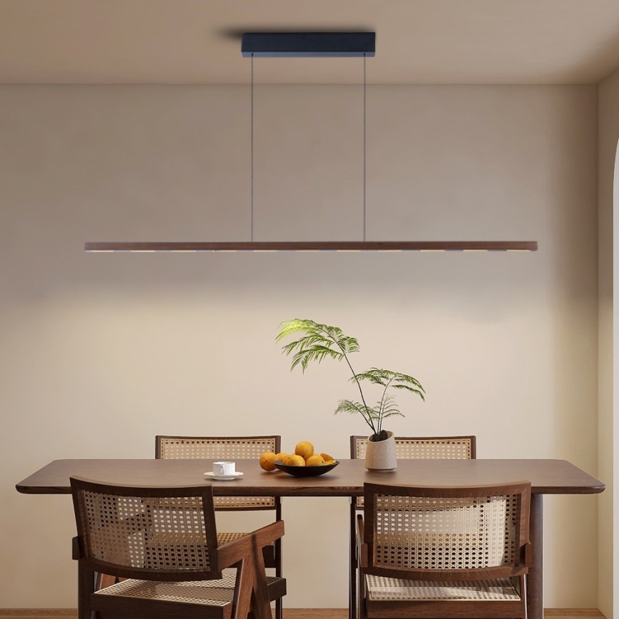 Immax NEO 07309L - LED prigušiva luster na sajli sa senzorom MADEIRA LED/37W/230V 157 cm orah