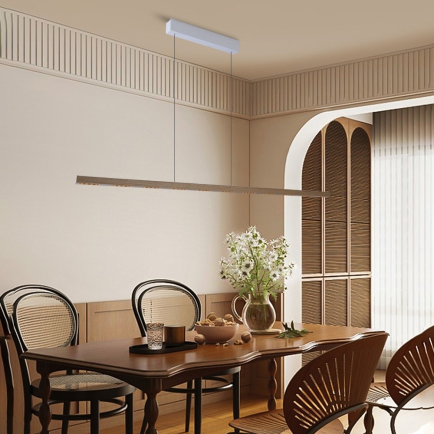 Immax NEO 07310L - LED prigušiva luster na sajli sa senzorom MADEIRA LED/37W/230V 157 cm jasen