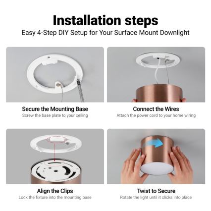 Immax NEO 07320L - LED prigušiva plafonska svetiljka RONDATE LED/32W/230V prečnik 16,5 cm Wi-Fi Tuya roze-zlatna