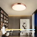 Immax NEO 07322L - LED prigušiva plafonska svetiljka NEO LITE SEMPLICI LED/60W/230V prečnika 60 cm Tuya ružičasto zlato + daljinski upravljač