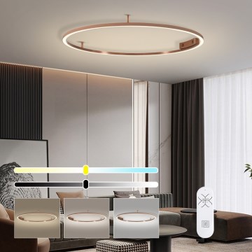 Immax NEO 07325-120C - LED prigušiva plafonska svetiljka FINO LED/72W/230V 120 cm Tuya ružičasto zlato + daljinski upravljač