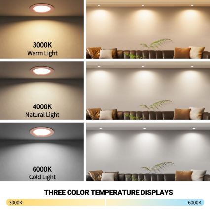 Immax NEO 07330L - LED prigušiva ugradna plafonska svetiljka DOWN LED/12W/230V Wi-Fi Tuya prečnik 12 cm rose gold
