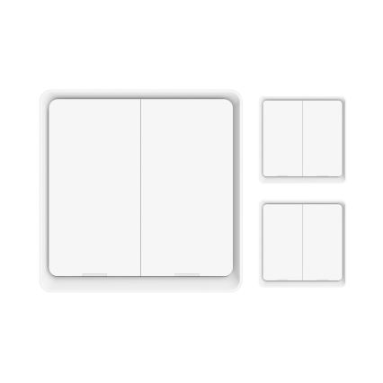 Immax NEO 07507C - KOMPLET 3x pametni prekidač sa dva tastera, 3xCR2430, Zigbee 3.0, Tuya