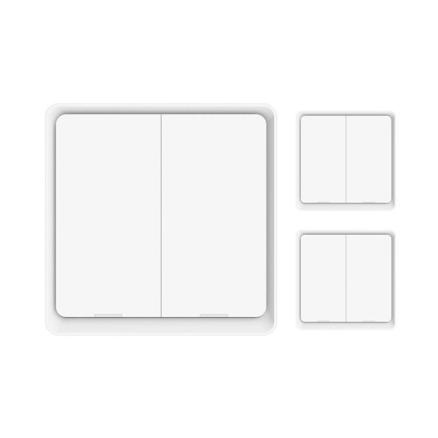 Immax NEO 07507C - KOMPLET 3x pametni prekidač sa dva tastera, 3xCR2430, Zigbee 3.0, Tuya