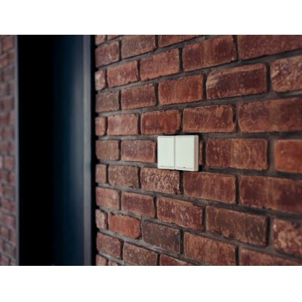 Immax NEO 07507L - SMART prekidač sa 2 tastera 1xCR2430 Zigbee 3.0 Tuya