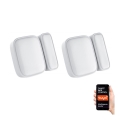 Immax NEO 07511L - KOMPLET 2x magnetni senzor za prozore i vrata SMART 1xCR2032 Zigbee Tuya