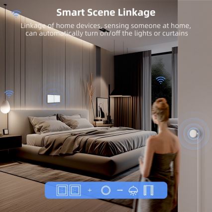 Immax NEO 07540L - Pametni prekidač za upravljanje žaluzinama i roletama 230V Wi-Fi Tuya