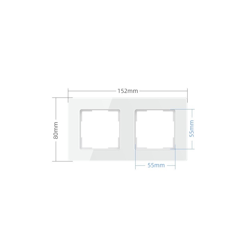 Immax NEO 07541L - Okvir za prekidače, utičnice i termostate 2Z