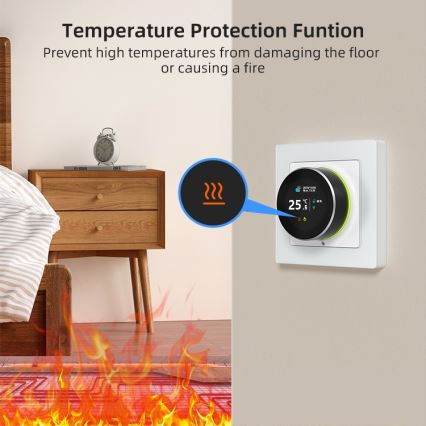 Immax NEO 07555L - Termostat za električno podno grejanje SMART 230V/16A