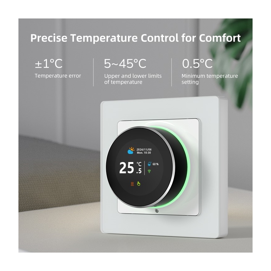 Immax NEO 07555L - Termostat za električno podno grejanje SMART 230V/16A