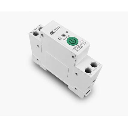 Immax NEO 07574L - Pametni jednofazni automatski osigurač 1-63A Wi-Fi Tuya