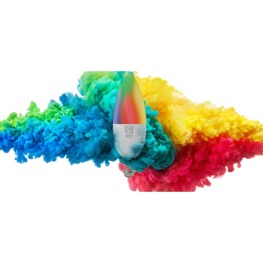 Immax NEO 07716L - LED RGB+CCT prigušiva sijalica E14/5,5W/230V 2700K Wi-Fi Tuya