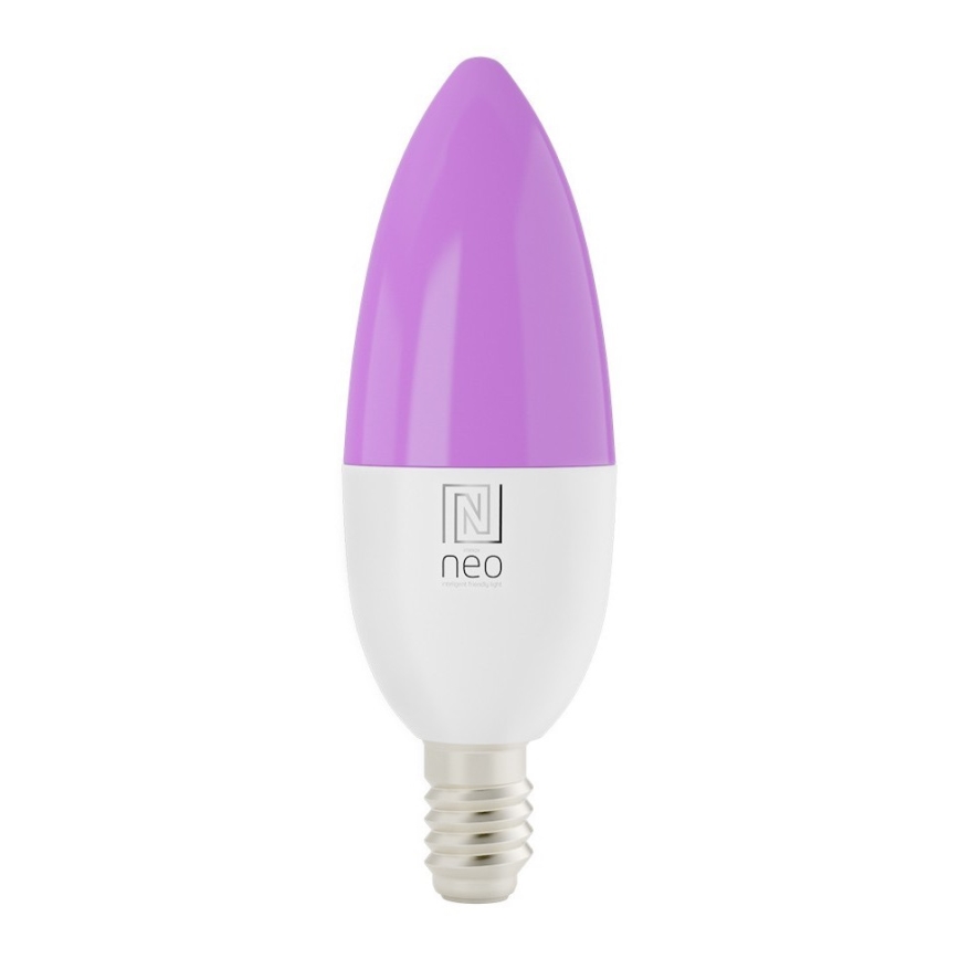 Immax NEO 07716L - LED RGB+CCT prigušiva sijalica E14/5,5W/230V 2700K Wi-Fi Tuya