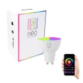 Immax NEO 07724L - LED RGB+CCT prigušiva sijalica GU10/4,8W/230V 2700K Wi-Fi Tuya