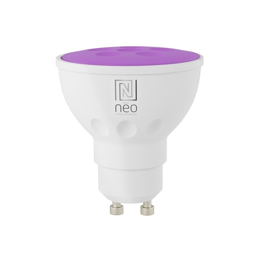 Immax NEO 07724L - LED RGB+CCT prigušiva sijalica GU10/4,8W/230V 2700K Wi-Fi Tuya