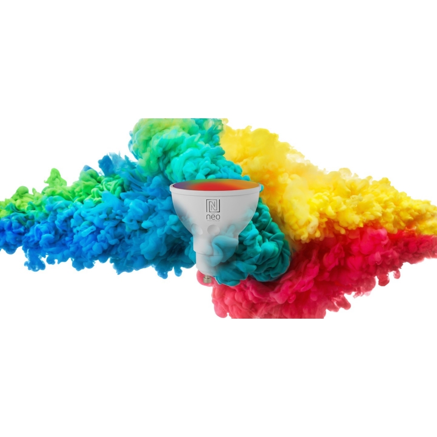 Immax NEO 07724L - LED RGB+CCT prigušiva sijalica GU10/4,8W/230V 2700K Wi-Fi Tuya